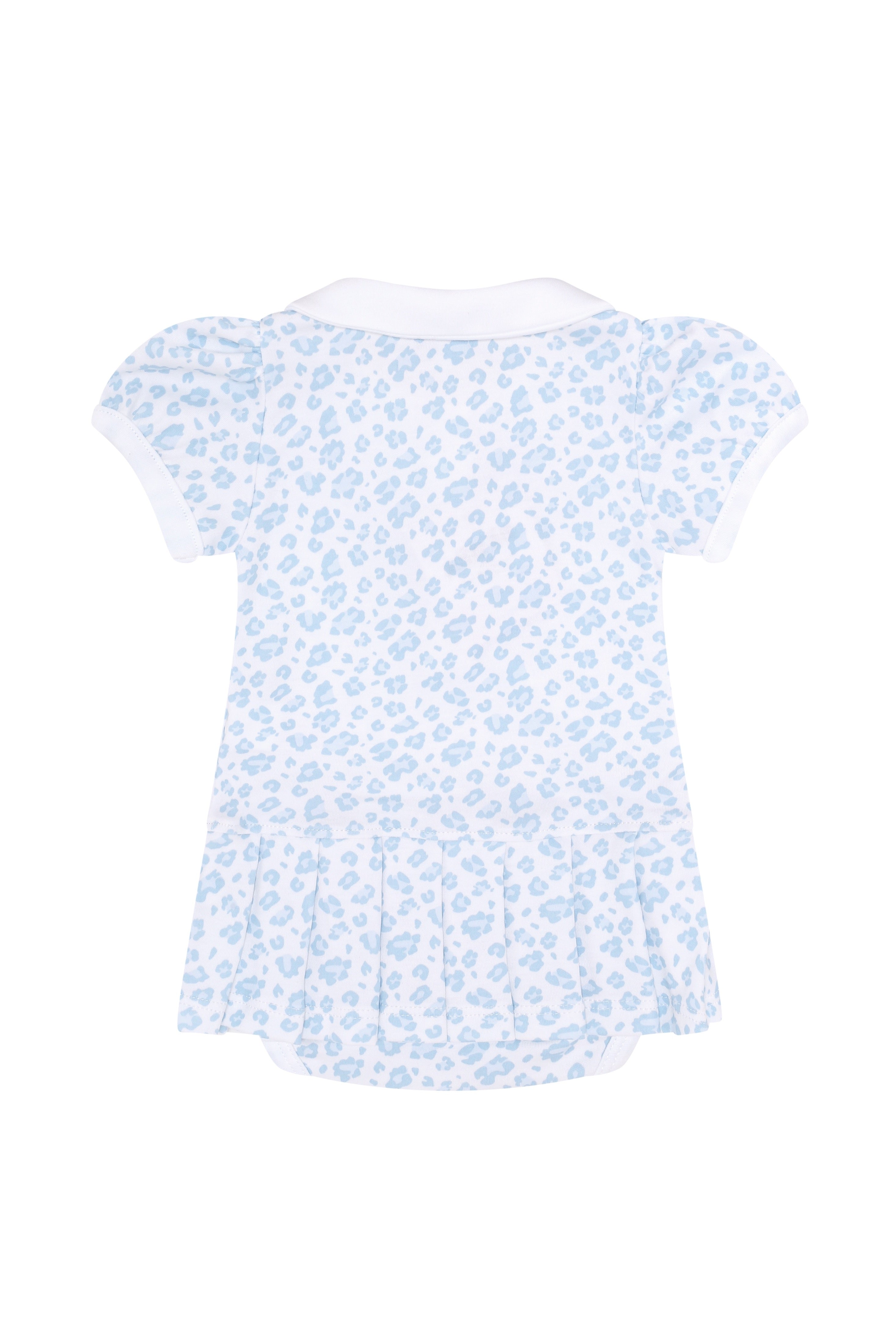 Image of Blue Cheetah Print Onesie Dress